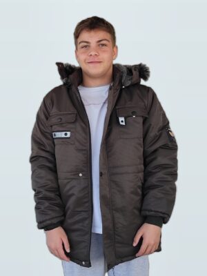 BESA Damla Haki Çocuk Montu BesaTrend