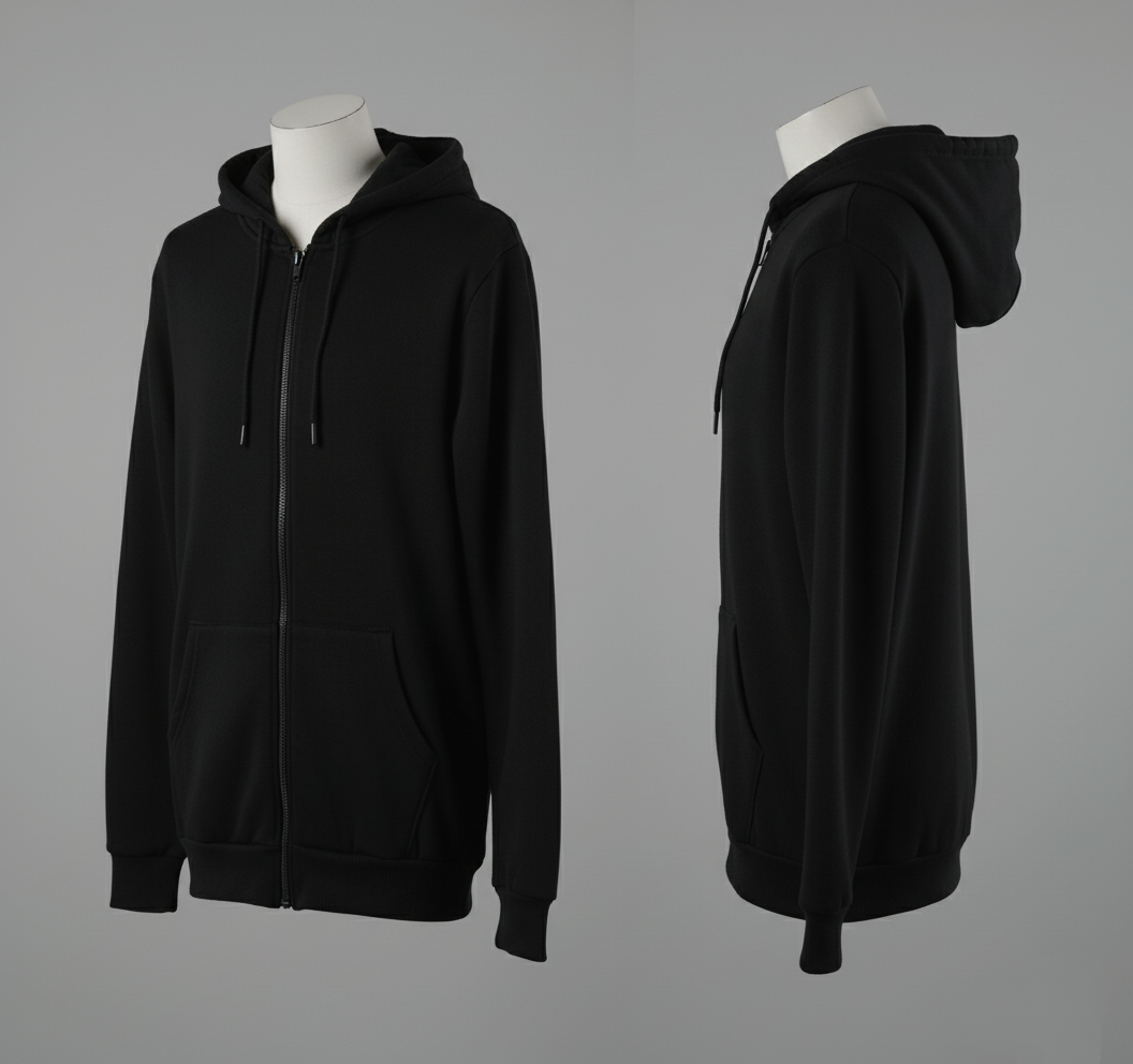 Kapüşonlu Sweatshirt Sade, Şık ve Konforlu, Tam Fermuarlı, Çift Cepli ! Her Tarza Uygun - Görsel 14