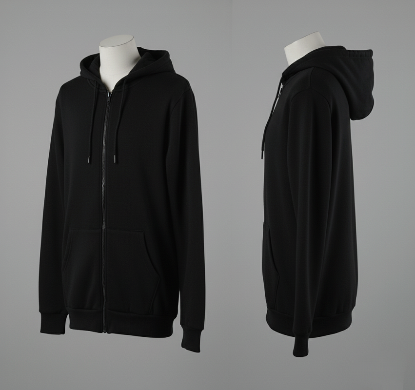 Kapüşonlu Sweatshirt Sade, Şık ve Konforlu, Tam Fermuarlı, Çift Cepli ! Her Tarza Uygun - Görsel 11